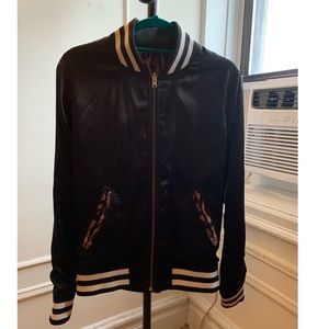 Joyrich Men’s Reversible Varsity Jacket Leopard